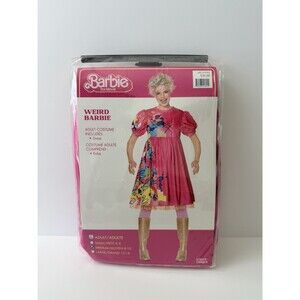 Barbie The Movie Weird Barbie Adult Costume Pink Dress M 8-10 Cosplay Party NIP